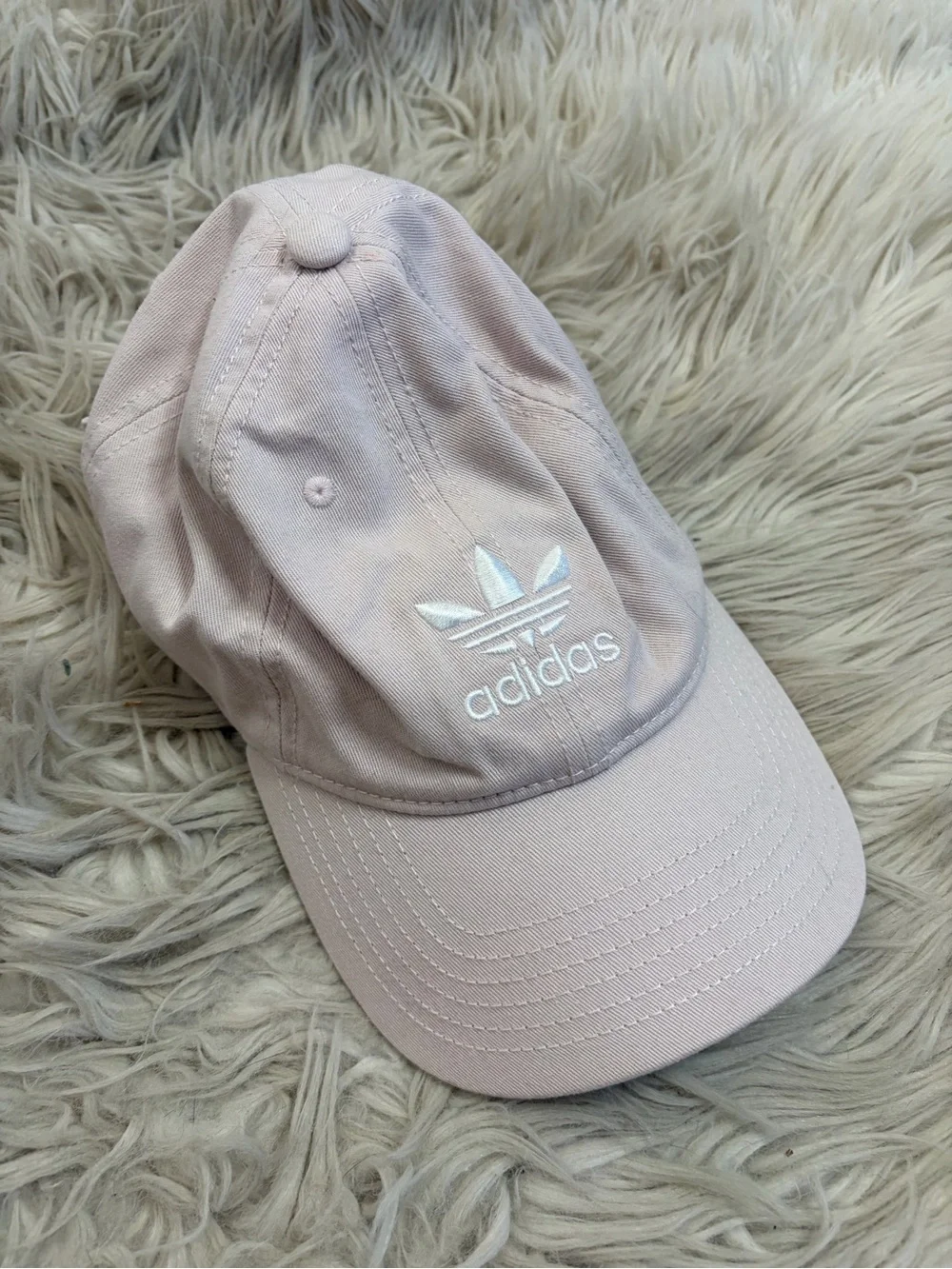 Adidas Light Pink Cotton Baseball Cap